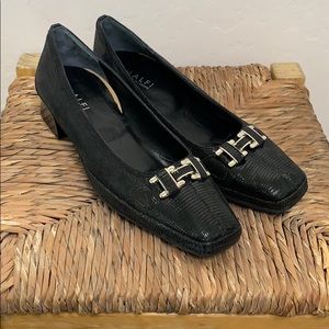 New Amalfi by Rangoni box heels leather size 7 (gg